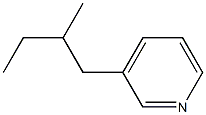 Pyridine, 3-(2-methylbutyl)- (6CI) 结构式