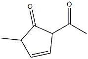 3-Cyclopenten-1-one, 2-acetyl-5-methyl- (6CI) 结构式