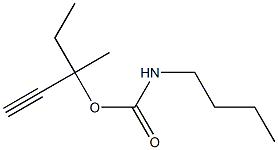 Carbamic acid, butyl-, 1-ethyl-1-methyl-2-propynyl ester (6CI) 结构式