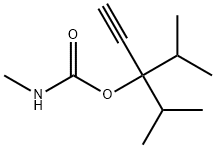 Carbamic acid, methyl-, 1,1-diisopropyl-2-propynyl ester (6CI) 结构式