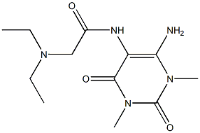 Uracil,  6-amino-5-(2-diethylaminoacetamido)-1,3-dimethyl-  (6CI) 结构式
