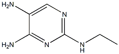 Pyrimidine,  4,5-diamino-2-ethylamino-  (6CI) 结构式