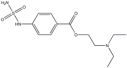 Benzoic acid, p-sulfamoylamino-, 2-diethylaminoethyl ester (6CI) 结构式