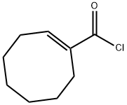 1-Cyclooctene-1-carbonyl chloride (6CI) 结构式