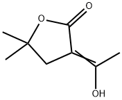 Valeric acid, 4-hydroxy-2-(1-hydroxyethylidene)-4-methyl-, gamma-lactone (6CI) 结构式