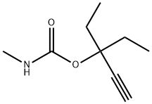 Carbamic acid, methyl-, 1,1-diethyl-2-propynyl ester (6CI) 结构式