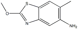 Benzothiazole, 5-amino-2-methoxy-6-methyl- (6CI) 结构式