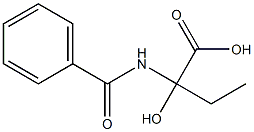 Butyric  acid,  2-benzamido-2-hydroxy-  (6CI) 结构式