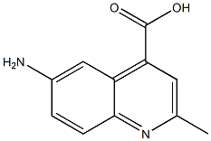 6-氨基-2-甲基-喹啉-4-羧酸 结构式