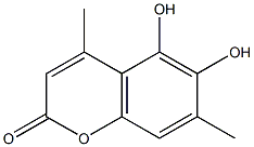 Coumarin, 5,6-dihydroxy-4,7-dimethyl- (6CI) 结构式