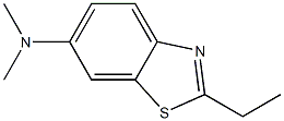 Benzothiazole, 6-dimethylamino-2-ethyl- (6CI) 结构式