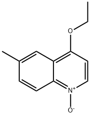 6-甲基-4-乙氧基喹啉氮氧化物 结构式