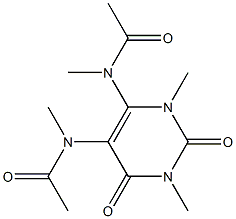 Uracil,  1,3-dimethyl-5,6-bis(N-methylacetamido)-  (6CI) 结构式