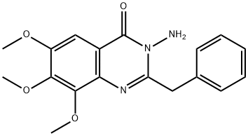 4(3H)-Quinazolinone,  3-amino-2-benzyl-6,7,8-trimethoxy-  (6CI) 结构式