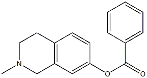 7-Isoquinolinol,  1,2,3,4-tetrahydro-2-methyl-,  benzoate  (6CI) 结构式
