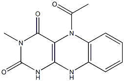 Alloxazine,  5-acetyl-5,10-dihydro-3-methyl-  (6CI) 结构式