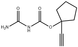 Cyclopentanol, 1-ethynyl-, allophanate (6CI) 结构式