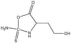 Hydantoic acid, 2-(2-hydroxyethyl)-4-thio-, gamma-lactone (6CI) 结构式