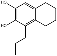 2,3-Naphthalenediol, 5,6,7,8-tetrahydro-1-propyl- (6CI) 结构式