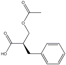 Benzenepropanoic acid, -alpha--[(acetyloxy)methyl]-, (-alpha-R)- (9CI) 结构式