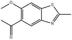 Ketone, 6-methoxy-2-methyl-5-benzothiazolyl methyl (8CI) 结构式