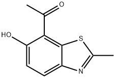 Ketone, 6-hydroxy-2-methyl-7-benzothiazolyl methyl (8CI) 结构式
