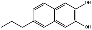 2,3-Naphthalenediol, 6-propyl- (5CI) 结构式