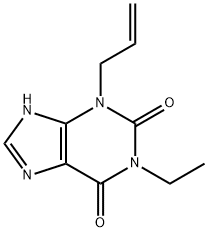 Xanthine, 3-allyl-1-ethyl- (5CI) 结构式