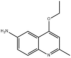 Quinaldine, 6-amino-4-ethoxy- (5CI) 结构式