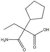 Cyclopentanemalonamic acid, -alpha--ethyl- (5CI) 结构式