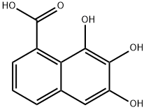 1-Naphthoic acid, 6,7,8-trihydroxy- (5CI) 结构式