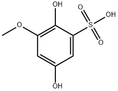 Benzenesulfonic acid, 2,5-dihydroxy-3-methoxy- (4CI) 结构式