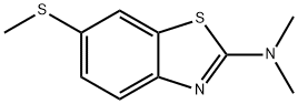 Benzothiazole, 2-dimethylamino-6-(methylthio)- (5CI) 结构式