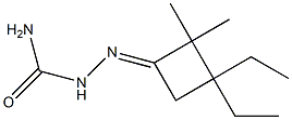 Cyclobutanone, 3,3-diethyl-2,2-dimethyl-, semicarbazone (4CI) 结构式