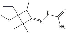 Cyclobutanone, 3,3-diethyl-2,2,4-trimethyl-, semicarbazone (4CI) 结构式