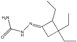 Cyclobutanone, 2,3,3-triethyl-, semicarbazone (4CI) 结构式