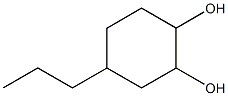 1,2-Cyclohexanediol, 4-propyl- (4CI) 结构式