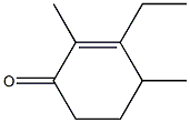 2-Cyclohexen-1-one, 3-ethyl-2,4-dimethyl- (4CI) 结构式