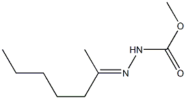 Carbazic  acid,  3-(1-methylhexylidene)-,  methyl  ester  (5CI) 结构式