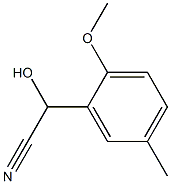 Mandelonitrile, 2-methoxy-5-methyl- (5CI) 结构式