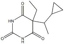 Barbituric acid, 5-(1-cyclopropylethyl)-5-ethyl- (5CI) 结构式