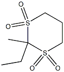m-Dithiane, 2-ethyl-2-methyl-, 1,1,3,3-tetraoxide (5CI) 结构式