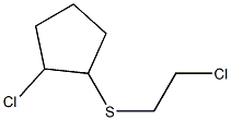 Sulfide, 2-chlorocyclopentyl 2-chloroethyl (5CI) 结构式