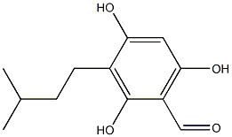 Benzaldehyde, 2,4,6-trihydroxy-3-isoamyl- (4CI) 结构式