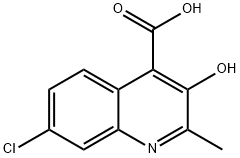 Cinchoninic acid, 7-chloro-3-hydroxy-2-methyl- (5CI) 结构式