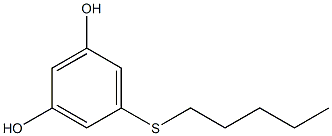 Resorcinol, 5-(amylmercapto)- (4CI) 结构式