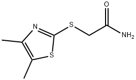 Acetamide, 2-(4,5-dimethyl-2-thiazolylthio)- (5CI) 结构式