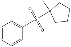 Sulfone, 1-methylcyclopentyl phenyl (5CI) 结构式