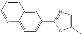 Quinoline, 6-(5-methyl-2-thiazolyl)- (4CI) 结构式