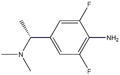 Benzenemethanamine, 4-amino-3,5-difluoro-N,N,-alpha--trimethyl-, (-alpha-R)- (9CI) 结构式